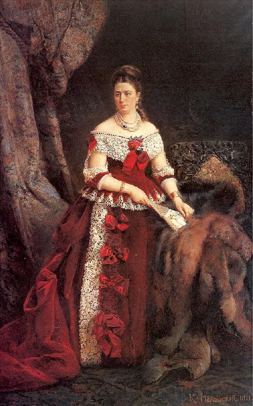 Makovsky, Konstantin Portrait of Countess Vera Zubova Spain oil painting art